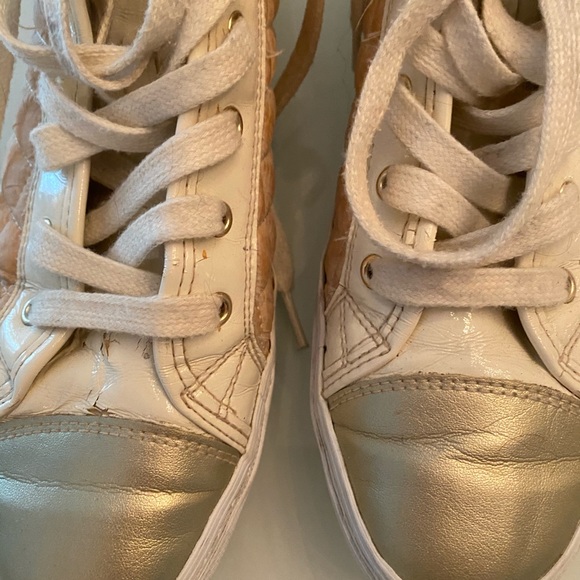 Geox gold and cream high tops - Picture 2 of 7